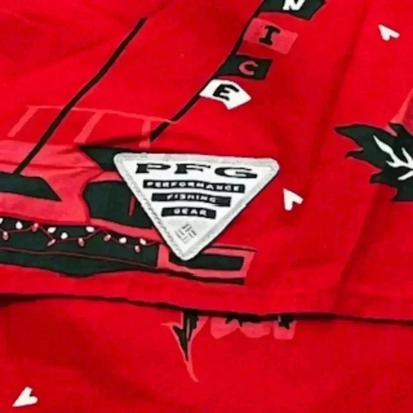 NEW Columbia PFG Marlins & Martinis Red Trollers‎ Vented Fishing Shirt Mens XXL - Picture 8 of 12